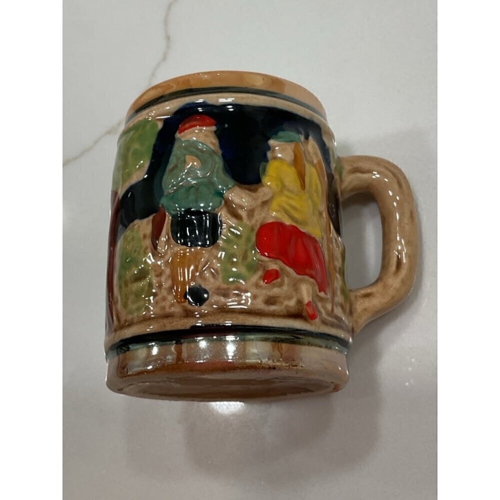 Mini Lusterware Vintage Beer Stein Shot Glass